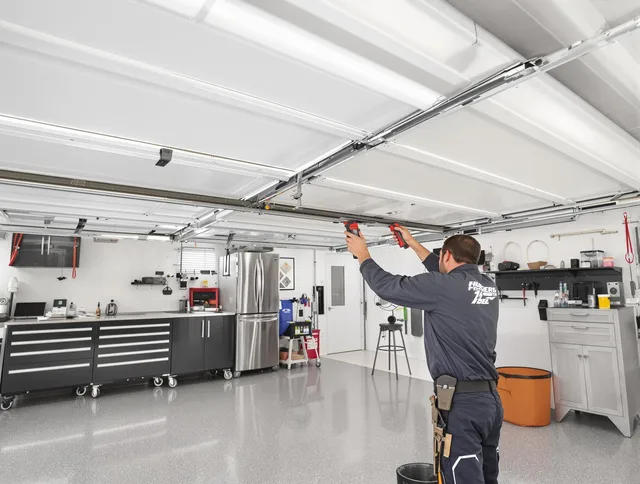 Overhead garage door repair service by Daytona Beach Garage Door Repair in Daytona Beach
