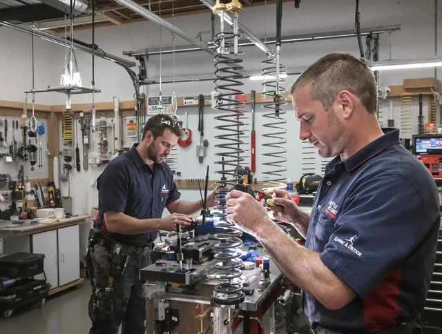 Garage door spring repair service by Daytona Beach Garage Door Repair in Daytona Beach