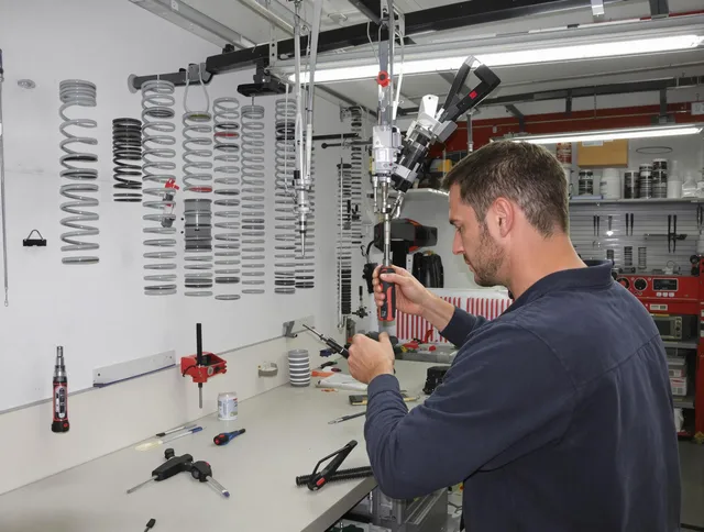 Daytona Beach Garage Door Repair safety certified technician performing precision spring replacement in Daytona Beach
